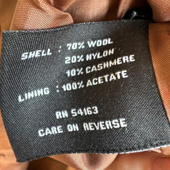 KENNETH COLE Gray Wool Cashmere Blend Belted Sherlock Holmes Style Coat - Picture 8 of 10